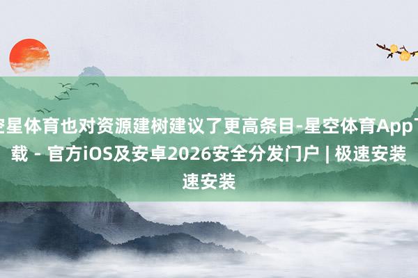 空星体育也对资源建树建议了更高条目-星空体育App下载 - 官方iOS及安卓2026安全分发门户 | 极速安装